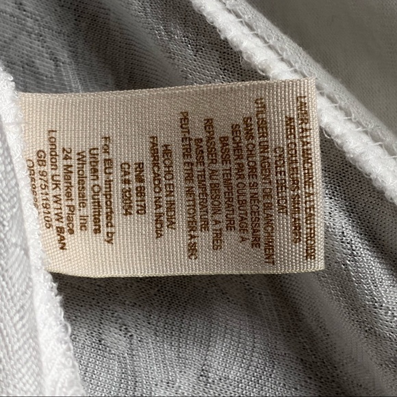 Free People | White Floral Striped Top M - Picture 6 of 6